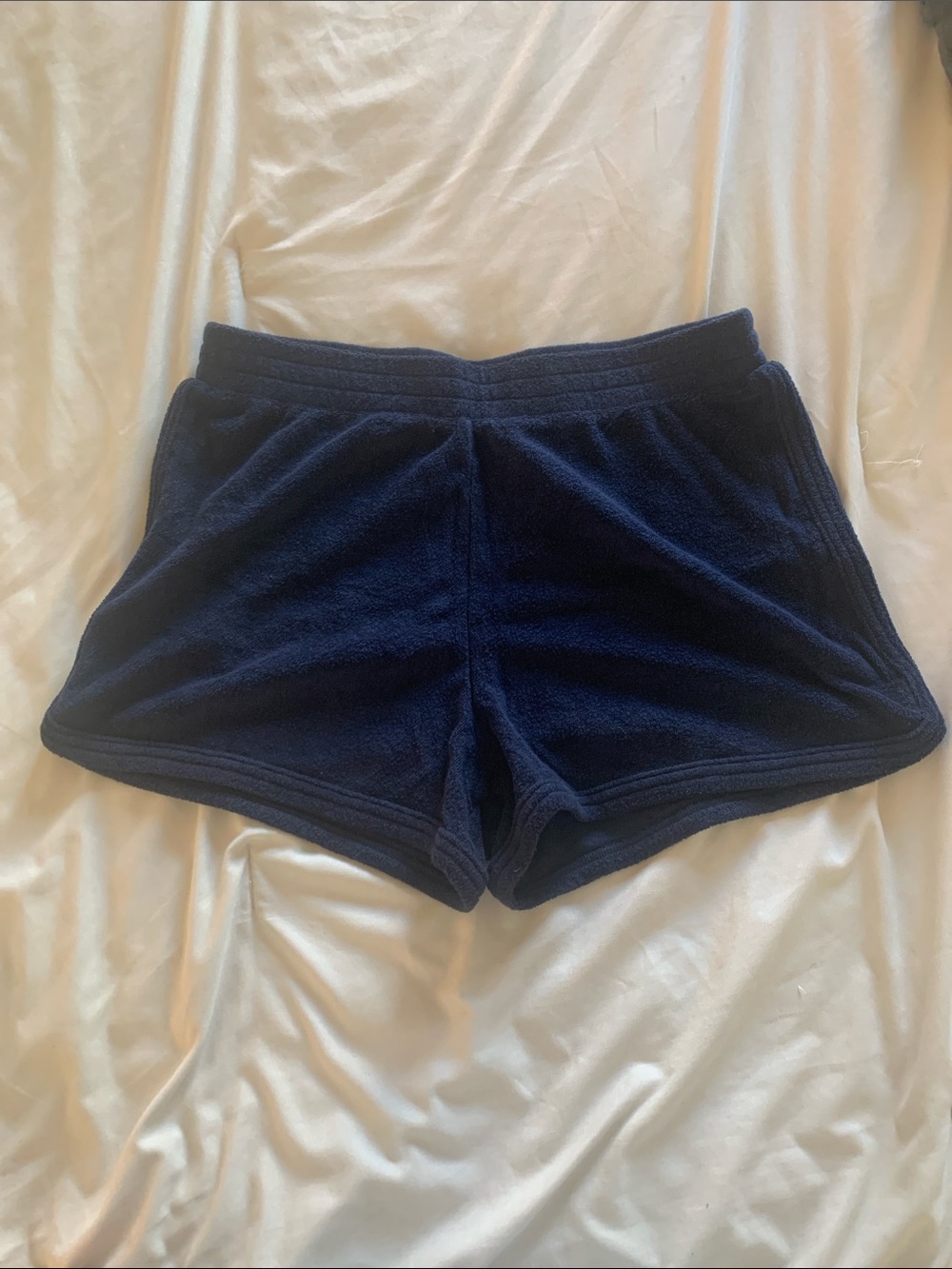 aerie Navy Terry Lounge Shorts
